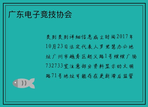 广东电子竞技协会